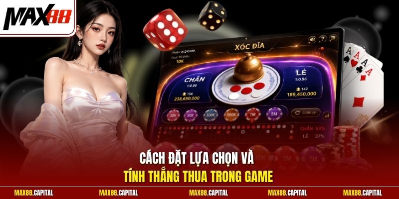 Cách đặt lựa chọn và tính thắng thua trong game