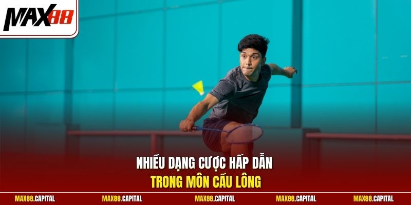 Nhiều dạng cược hấp dẫn trong môn cầu lông